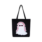 MASQ Premium ToteBag for Women with Zipper | Embroidered Foldable Shoulder Bag with Multiple Pockets | Spacious Handbag for College & Office | Eco-Friendly & Reusable (Tote_Bag_Anti_Hero)