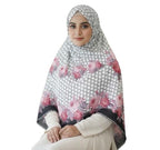 Khodalflux Women’s Muslim Hijab Printed Headscarf | Soft Breathable Modest Scarf for Daily, Prayer & Occasion Use (Black)