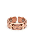 Mani Monk Handmade Adjustable Magnetic Copper Ring Traditional Jewelry