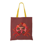The Purple Tree Cute Crab Tote Bag witH for Women - 1 Pc, Woman Tote Bag, Eco Friendly Tote, Underwater Theme Bags, Gifts For Women