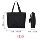 3NH® Barcode Shopping Scanning Birdcage Cotton Canvas Tote Bag