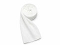 White Georgette Chiffon Hijab Scarf, Lightweight Plain Wrap for Women