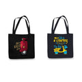 TheYaYaCafe Cotton Printed Tote Bag combo of 2|Multipurpose bags| Reusable Bags |Lightweight|Eco-friendly Grocery Bags