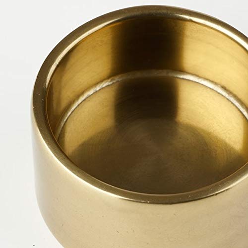 Ikea Metal Tealight Holder, (Gold, 3 cm, 1 )