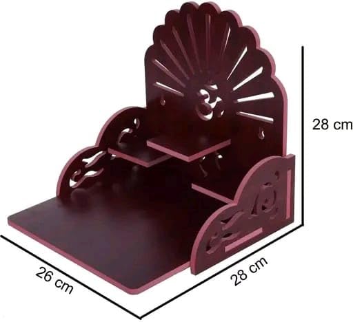MAHAK MUSKAN ENTERPRISES-Handcrafted Wooden Home and Office Temple | Elegant Pooja Mandir | Spiritual Altar for Worship