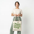 The Korhean Store Namjooning Aesthetic Tote Bag for College, Travelling, Shopping, Office, Beach & Daily Use, Ecofriendly & Reusable, Premium Canvas Cotton