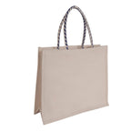 Sangeetha Bag Eco-Friendly Canvas Cotton Carry Bag with Zip Closure | Durable Reusable Biodegradable Tote | Stylish Lightweight Unisex Design for Shopping, Travel and Daily Use