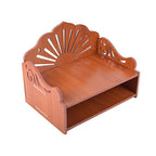 Lexical Wooden Readymade Wall Hanging Puja Temple for Home God Stand for Pooja Room Mandir Wood Devghar Stand for Office and Shop Lexical-521