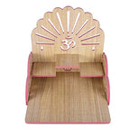MIDU Wooden Readymade Wall Hanging Puja Temple for Home God Stand for Pooja Room Mandir Wood Devghar Stand for Office and Shop (A60)
