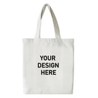 F2P Feel To Print Custom Tote Bag | Personalized Cotton Canvas Tote | Eco-Friendly Reusable Shopping, Travel & Gift Bag with Custom Name, Logo or Design