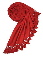 Chandwasia Scarf Stole & Shawl | For Daily Use, Office, Travel, Casual, Outdoor, Layering | Viscose Fabric, Printed Design, Soft Texture, Lightweight - Red