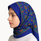 CHACKO Women's Woolen Winter Scarf | Soft & Warm Cold Weather Muffler, Wrap & Shawl | Elegant Wool Blend | Pack of 1_Blue