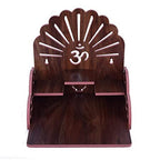 A k Wooden Temple Home Temple Pooja Mandir Wall Hanging and Table Top Home Mandir Temple Home Decor Beautiful Wooden Temple (Maroon)