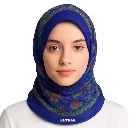 KETKAR Women's Woolen Winter Scarf | Soft & Warm Cold Weather Muffler, Wrap & Shawl | Elegant Wool Blend | Pack of 1_Blue