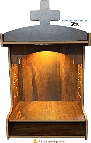 7CR Christian Temple Engineered Wood Home Temple Spritual Holy Catholic Temple with Bible Space for Prayer (Height: 48, DIY(Do-It-Yourself))