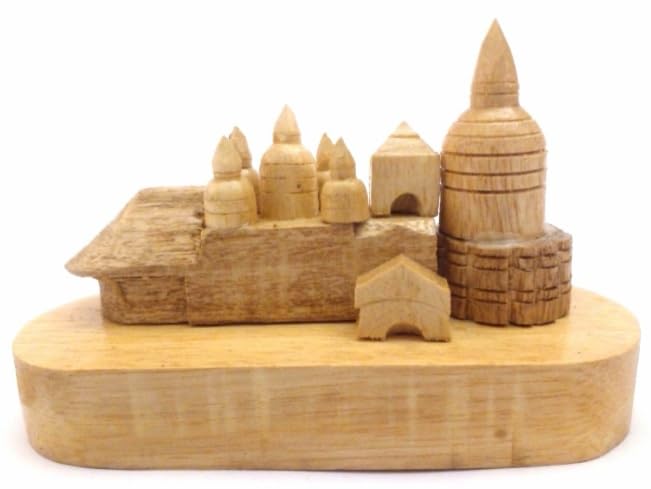 Maa Kamakhya Mandir Wooden Handicraft, Product of Assam by UniKraaft