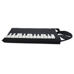 ELBME Pure Cotton Piano Keys Musical Handbag Tote Bag Shopping Bag Gift Black