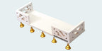 WOOD KARTINDIA Woodkartindia MDF Home Temple (45.7 x 15.2 x 8 cm) (White)