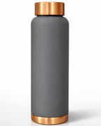 viDixn Pure Copper Water Bottle Ayurvedic Leak-Proof Copper Bottle for Drinking Water – Handcrafted Mandala Design – BPA-Free & Eco-Friendly – Improves Immunity & Digestion (SILK GREY) 950ml