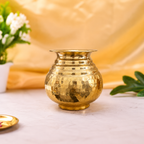 Brass Hammered Pooja Kalash Vedansh Craft