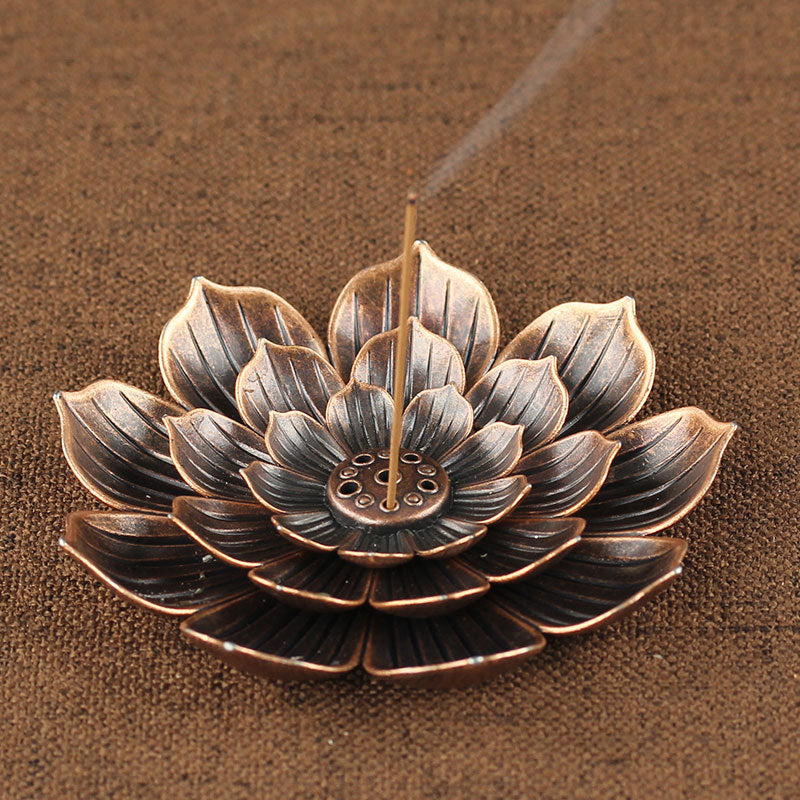 Zinc Alloy Lotus Incense Stick kafalo