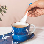 Nitori Spiral Cup And Tray Set With Spoon Nestasia