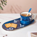Nitori Spiral Cup And Tray Set With Spoon Nestasia