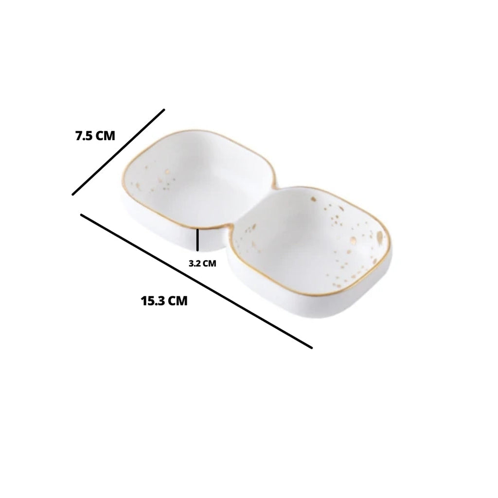 CARA 2 part bowl - classic white Nestasia