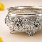 German Silver Ashtalakshmi Urli (4 Inch) Vedansh Craft