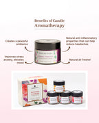 Set of 4 Scented Aroma Candles, 60gm Each with 8–10 Hour Burn for Decorative Fragrance and Gifting