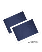 Navy Blue Premium King Size Bedsheet 300 Thread Count Cotton Double Bedsheet Set