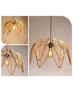 Artistic Rattan Ceiling Light for Cafe and Restaurant