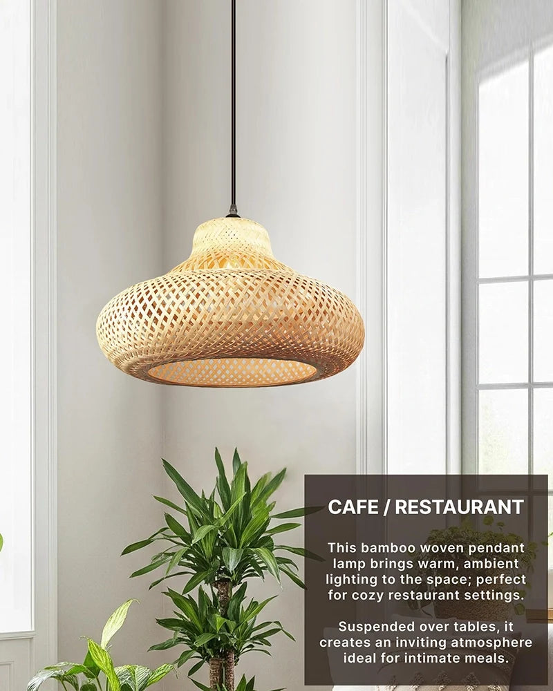 Artistic Bamboo Hanging Light for Home and Balcony