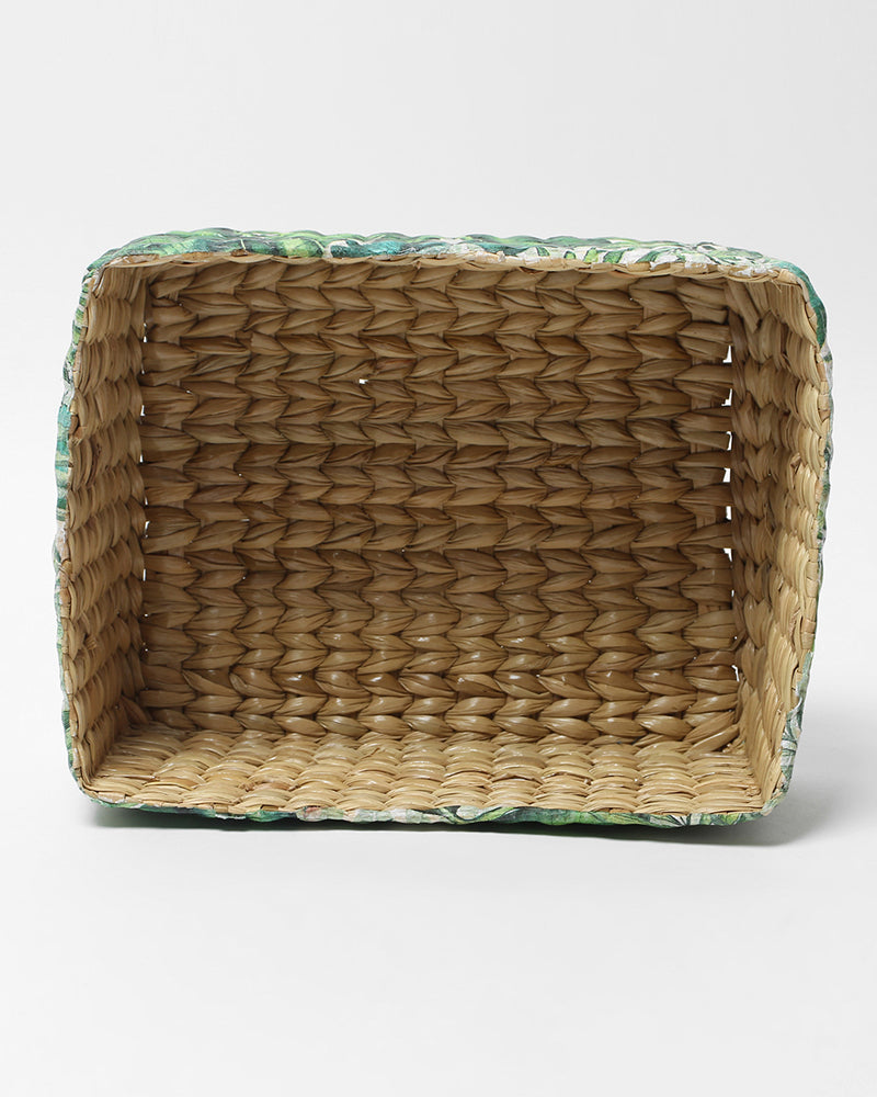 Natural Seagrass Multipurpose Tray and Basket for Home and Office Organization