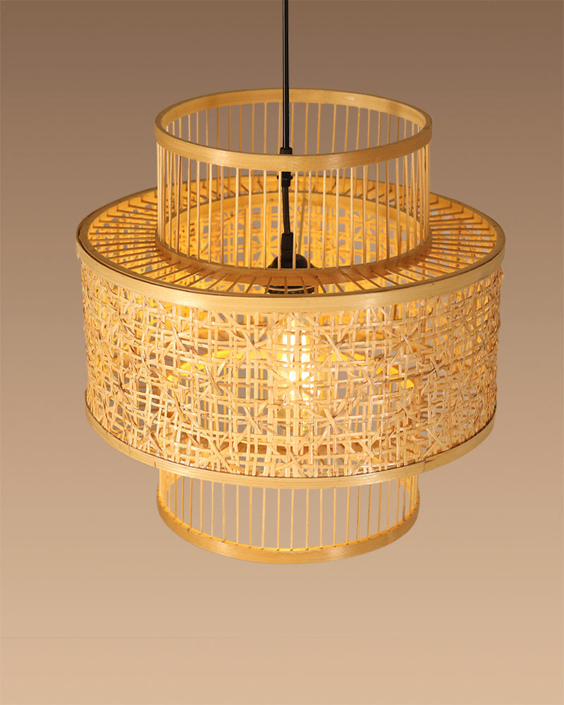 Modern Rattan Pendant Lamp for Dining Space and Home