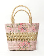 Natural Seagrass Market Basket & Tote Bag