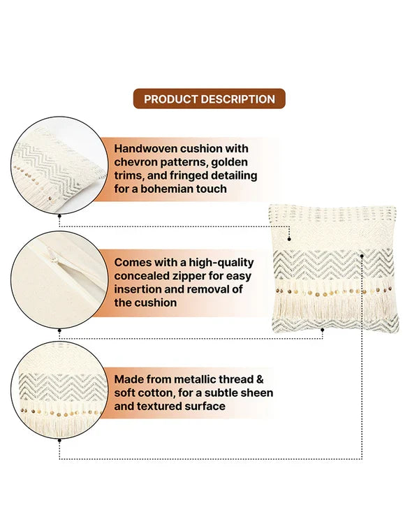 Soft Cotton Cushion Cover for Home Decoration and Room Styling