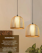 Stylish Bamboo Ceiling Lamp for Bedroom and Living Room