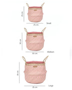 Set of 3 Minimalist Belly Basket for Indoor Plants & Home Styling