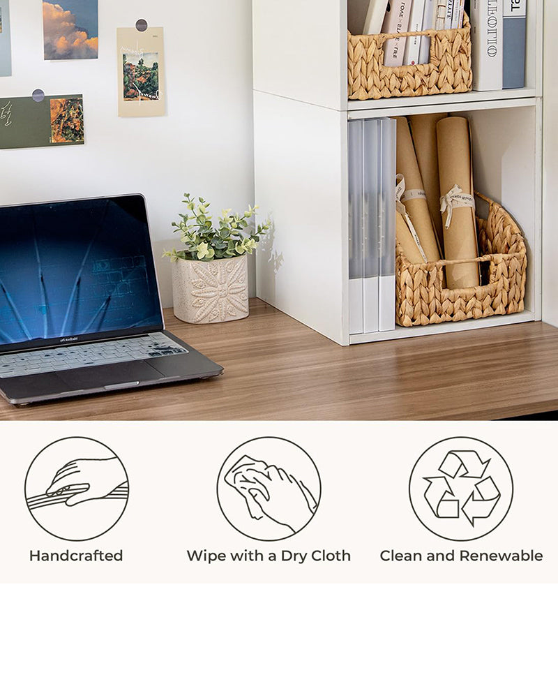 Multi-Purpose Water Hyacinth Basket for Kitchen, Clothes, and Home Organization