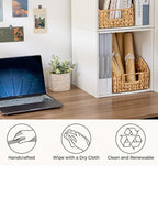 Multi-Purpose Water Hyacinth Basket for Kitchen, Clothes, and Home Organization