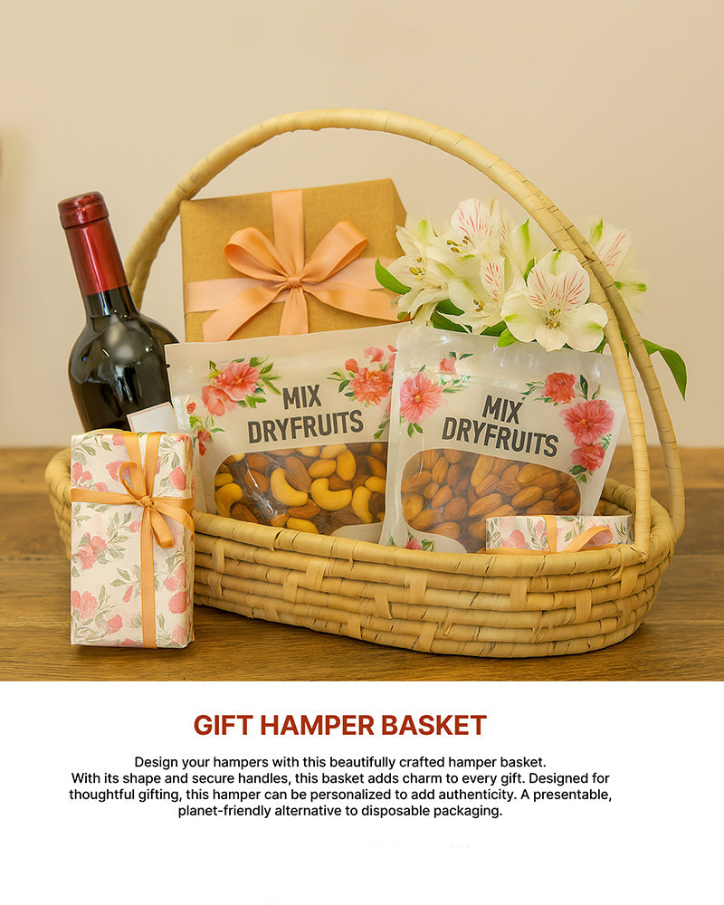 Seagrass Decorative Gift Basket and Hamper, Perfect for Fruits and Vegetables
