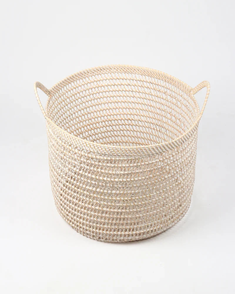 Rattan Storage Basket for Kids Room, Toys and Dirty Laundry