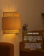 Stylish Rattan Wall Lamp for Balcony and Hall