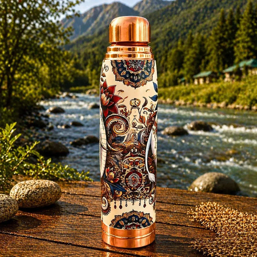 Copper Water Bottle (11.5 Inch) Vedansh Craft