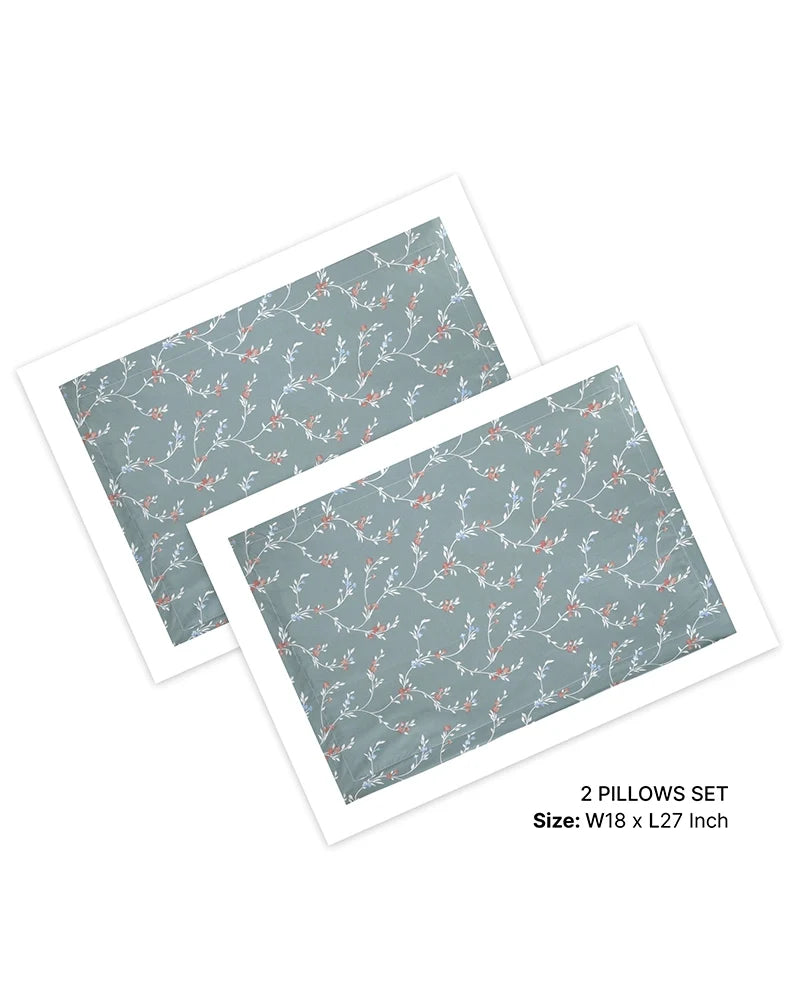 Gray Double Bed Sheet King Size Export Cotton Bedsheet 300 TC