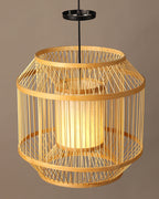 Minimalist Bamboo Pendant Lamp for Dining Room and Lounge