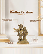 Radhe Krishna Ji Murti for Pooja Items, Home Decoration & Janmashtami Gifting