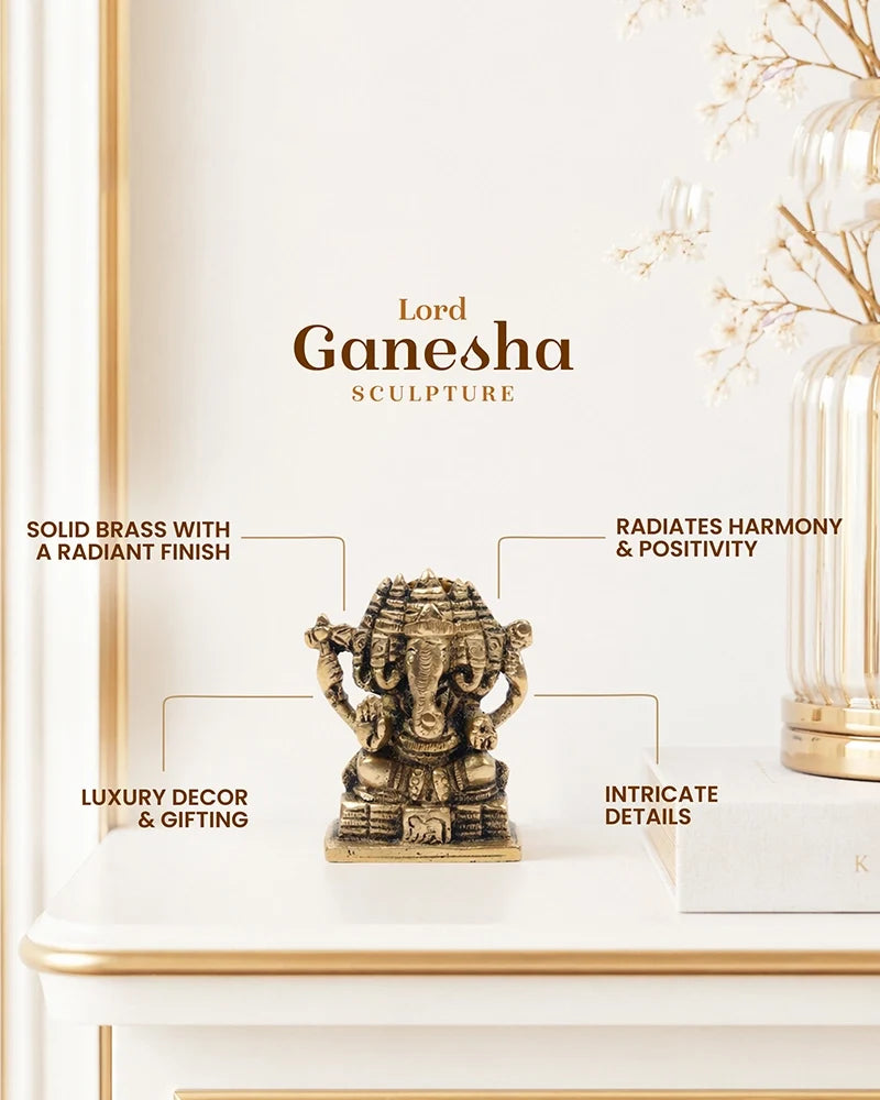 Lord Ganesha Idol for Ganesh Chaturthi, New Business Opening & Festive Home Decoration