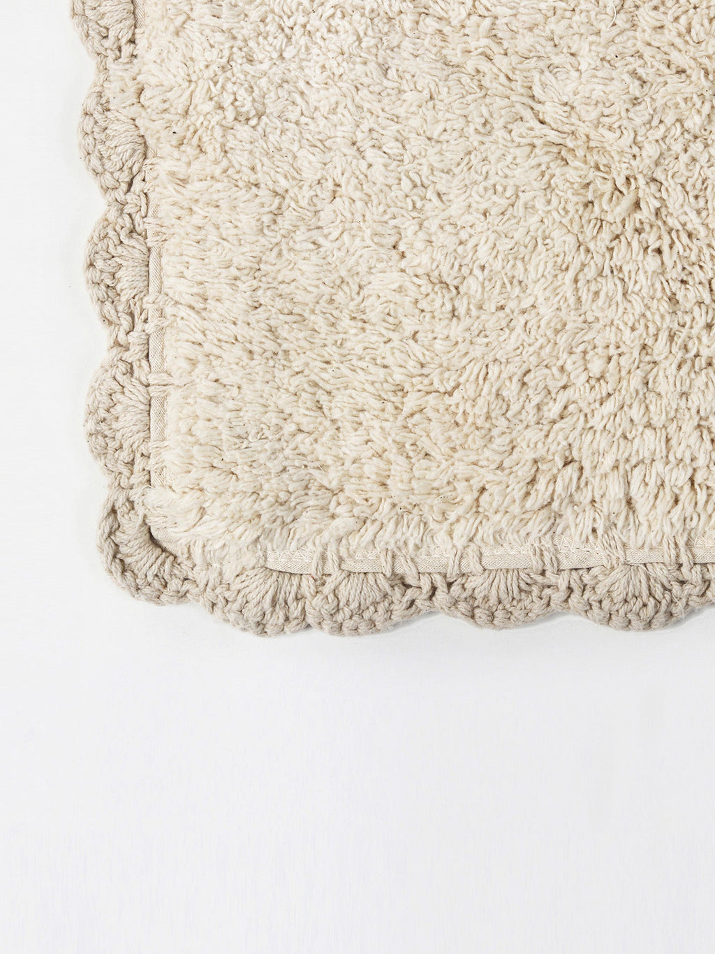 Handloom Cotton Rectangular Bath Mat For Living Space